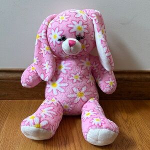 Build a Bear Retired Floral Pink Plush Daisy Bunny Preloved Great Condition